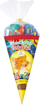 Produktbild von Heidel 'A-Z' - Naschtüte 'Hurra! Endlich Schulkind' 90g