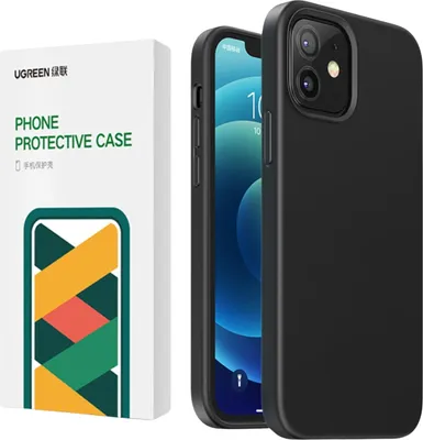 Immagine prodotto di Ugreen Custodia protettiva in silicone Gomma flessibile Silicone Cover Iphone 12 Mini Nero