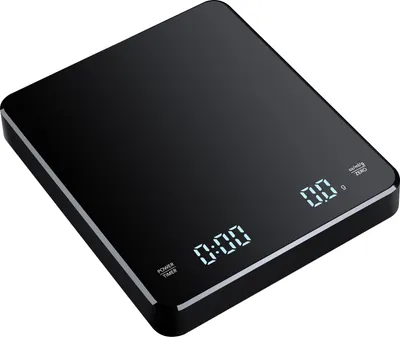 Obrázok produktu pre 3kg/0,1g Digitálna váha na kávu s časovačom LED displej Váha na espresso Nabíjateľná elektronická kuchynská váha oz/ml/g Vysoko presné meracie nástroje
