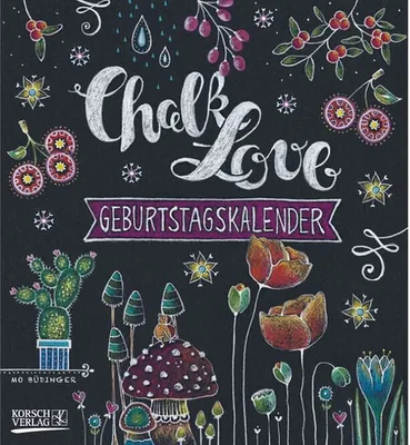 Produktbild von Geburtstagskalender Chalk Love