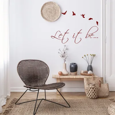 Schriftzug „Let It Be“ – Decords Wandtattoo, Produktansicht 1