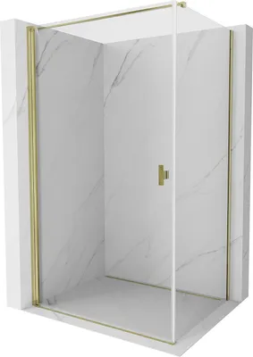 Produktbild von Mexen Mist-B Duschkabine klappbar 75 x 70 cm, transparent, gold - 8A2T-075-070-50-00