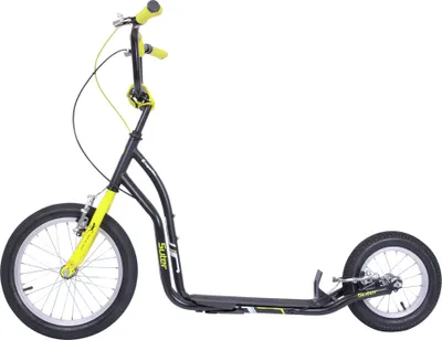 Produktbild von Worker City Roller Suter SE 16/12 Zoll Kick Scooter Tretroller - Schwarz/Gelb