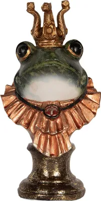 Produktbild von Clayre & Eef Dekorationsfigur Frosch 12x11x22 cm Grün Kunststoff