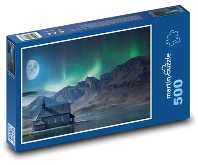 Obrázek produktu pro martinpuzzle - Puzzle 500 - Polární záře nad horami
