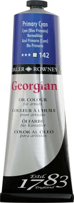 Zdjęcie produktu dla Daler Rowney Georgian Farba olejna Primary Cyan 225 ml 1 szt.