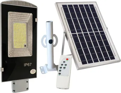 Obrázek produktu pro RealG RC-K-1330 Zahradní solární pouliční lampa 300 W, 299 LED, 4200 lm, 3000K, IP67