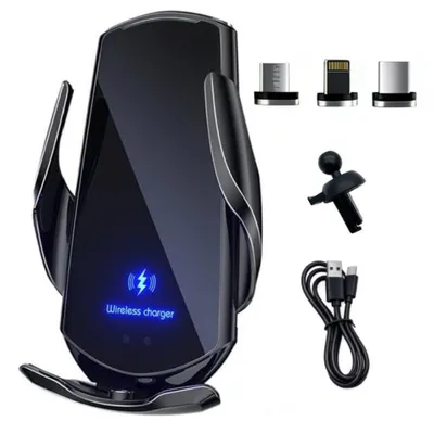 Produktbild von Kabelloses Ladegerät Kfz Induktives Auto Handyhalterung für iPhone 17 16 15 14 13 12 11 Serie Samsung Galaxy S26 S25 S24 S23 S22 S21 Serie