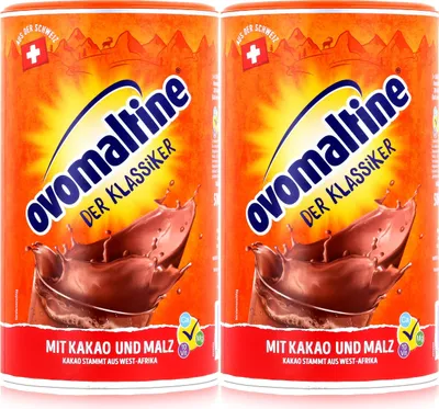 Produktbild von Ovomaltine Malzhaltiges Getränkepulver der Klassiker 500g mit Kakao (2er Pack)