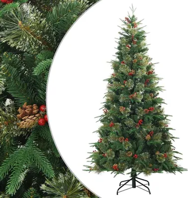 Obrázok produktu pre vidaXL Umelý skladací vianočný stromček so stojanom Zelený 210 cm