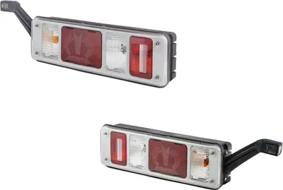 Image de Jeu de feux arrière gauche et droit 24 V P21W PY21W LED HELLA pour SCANIA