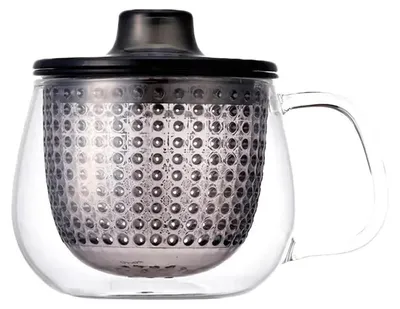 Immagine prodotto di Tazza con colino e coperchio Kinto UNITEA Gray, 350 ml