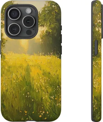 Produktbild von Sonnenbeschienene Wiesenlandschaft – Hülle Kompatibel mit iPhone 15 Pro