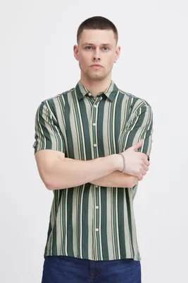 Produktbild von Blend He BHShirt Herren Kurzarmhemd Hemd Herrenhemd Reverskragen 100% Viskose slim fit