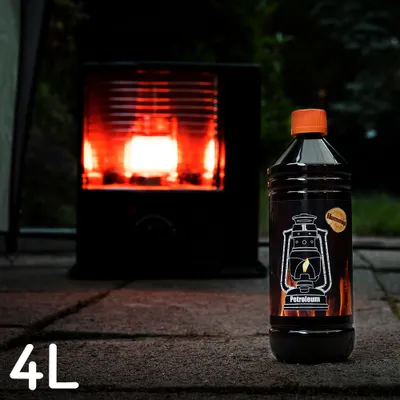 Produktbild von Petroleum für Petroleumheizung Petroleumofen Petroleumlampe Petroleumlampen Kamin Heizung Kerosin Reiniger Lampe Lampen Petrolium 4 Liter Flameup