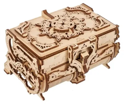 Image de Puzzle 3D, Boîte Antique, Ugears, bois, 185 pièces
