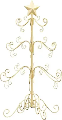 Zdjęcie produktu dla vidaXL Metalowa choinka złota 90 cm Stal malowana proszkowo