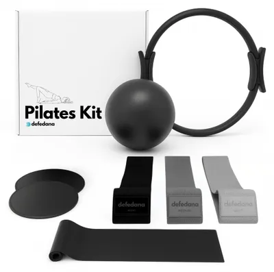 Productafbeelding van Pilates set, weerstandsbanden, hoepel, bal, glijschijven, voor thuisfitness