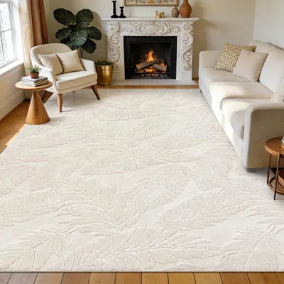 Zdjęcie produktu dla Dywany 120 x 160 cm, beżowy, prany, antypoślizgowy, do salonu