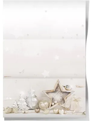 Produktbild von Logbuch-Verlah 100 Blatt Weihnachtspapier - Briefpapier Weihnachten edel grau weiß DIN A4 für Firma, Restaurant, Hotel50 Blatt