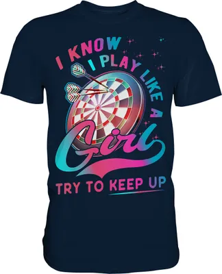 Produktbild von Dart Mädchen Dartscheibe 180 Darts T-Shirt – Navy / 4XL