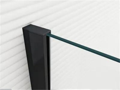Produktbild von Glaszentrum Hagen - 2000x47x21 mm Aluminiumprofil - Wandprofil - Bodenprofil - Schwarz