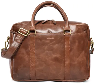 Produktbild von LEABAGS Leder Aktentasche Herren & Damen I Echtleder Laptoptasche bis 16 Zoll I Umhängetasche mit -