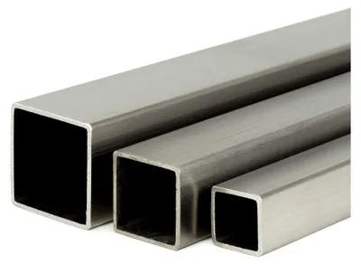 Produktbild von Edelstahl Vierkantrohr V2A K240 | BxHxS 15x15x1,5mm, Länge 800mm