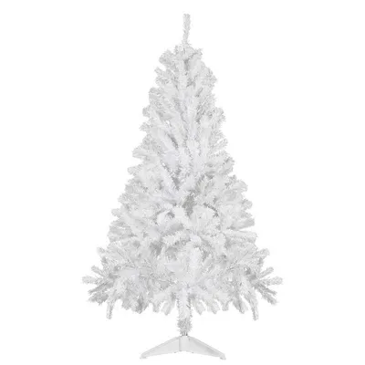 Produktbild von CCLIFE Künstlicher Weihnachtsbaum Nordmanntanne,150cm,380 Astspitzen,Tannenbaum Klein,Spritzguss, Weiß,Cushhom