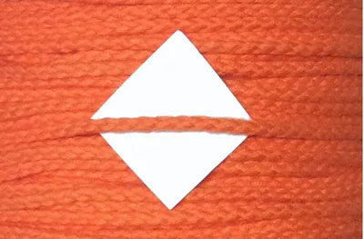 Produktbild von Baumwollkordel in Orange, 3 mm, 5 m