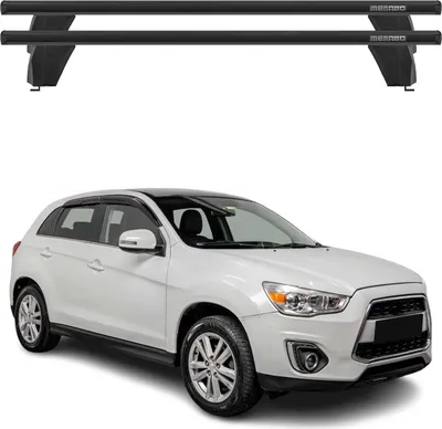 Produktbild von Menabo Dachträger Grundtäger für Mitsubishi ASX 2010-2019 75kg Alu Schwarz 2 tlg