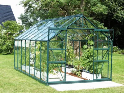 Obrázek produktu pro Skleník Vitavia Uranus 11500 skleněný 3 mm 257 x 445 cm zelený