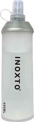 Obrázek produktu pro 450 ml sportovní vak na vodu Přenosný měkký skládací vak na vodu bez BPA pro horolezectví, jízdu na koni, maraton, cross-country rallye