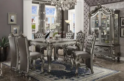 Immagine prodotto di Tavolo da pranzo 6 x sedie set sala da pranzo gruppo da pranzo tavolo in legno 7 pezzi gruppo da pranzo