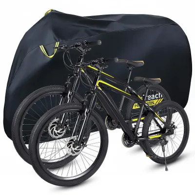 Imagen del producto de Funda para bicicletas, para 2 bicicletas, 205 x 115 x 90 cm, impermeable, con bolsa de almacenamiento