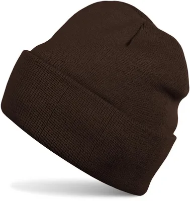 Produktbild von styleBREAKER Uni Beanie Mütze einfarbig | Klassische Feinstrick Winter Strickmütze mit breitem Umschlag | Elastische Beanie in vielen Farben für Damen und Herren