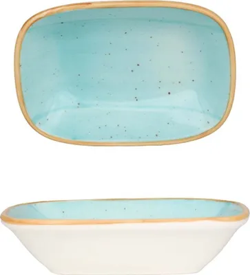 Zdjęcie produktu dla Miska do serwowania Bonna - Aqua - Porcelana - 17x11,5 cm