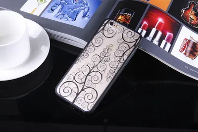Produktbild von Handy Hülle Mandala für Apple iPhone 7 Plus Design Case Schutzhülle Motiv Blume Cover Tasche Bumper Schwarz