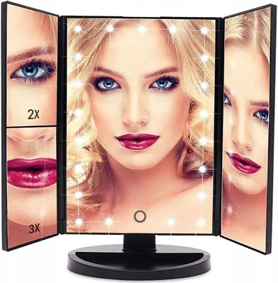 Zdjęcie produktu dla Lusterko Kosmetyczne Podświetlane Składane Xr-002