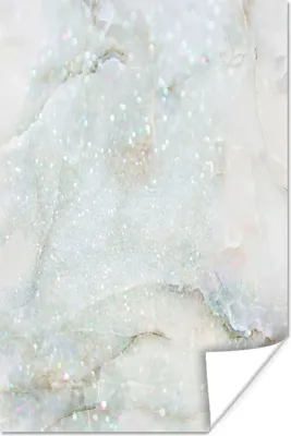 Produktbild von MuchoWow® Poster Marmor - Glitter - Grün 120x180 cm - Kunstposter