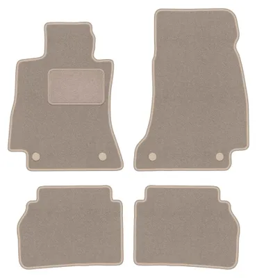 Immagine prodotto di Tappetini in moquette per Mercedes CLS C257 2018- (berlina) – set 4 pezzi, beige, su misura – Wielganizator LUX