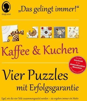 Image de Le puzzle « Ça marche à tous les coups » : café et gâteaux. Le jeu de puzzle pour les personnes âgées atteintes de démence