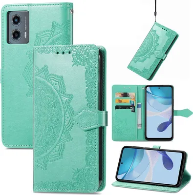 Produktbild von König Design Hülle kompatibel mit Kunstleder Handyhülle - Handy Case Grün