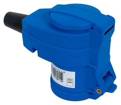 Obrázek produktu pro Úhlová CEE zástrčka MANTES 2P+E s přídavnou zásuvkou 16A 230V