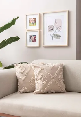 Immagine prodotto di Evila Originals, Beige 2028, Set di federe (2 pezzi), Beige, 100% POLIESTERE, 43 x 43 cm