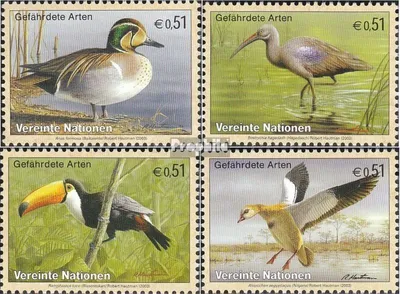 Produktbild von Briefmarken UNO - Wien 2003 Mi 389-392 (kompl.Ausg.) gestempelt Vögel