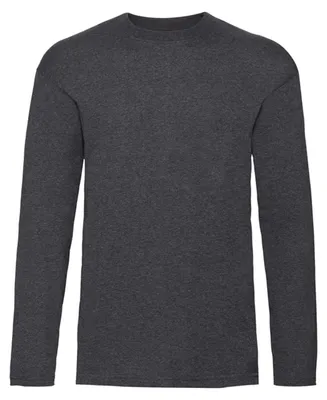 Immagine prodotto di Fruit of the Loom - Maglietta "Valueweight" da uomo a maniche lunghe FK2861 (S) (grigio scuro)