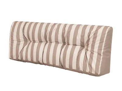 Immagine prodotto di Cuscino per pallet, cuscino da giardino, sedia a sdraio, luogo di incontro, luogo di festa, con possibilità di disposizione a piacere, Ache con strisce chiare, 120 x 40 cm