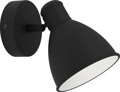 Produktbild von EGLO LED Wandleuchte San Peri 1, Wandlampe Industrial mit beweglichem Spot, Wandstrahler, Flur und Wohnzimmer Lampe, inkl. GU10-Leuchtmittel warmweiß