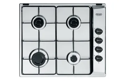 Obrázek produktu pro De Longhi YAL 46 ASV Vestavná varná deska 58 cm plynová 4 hořáky nerezová ocel